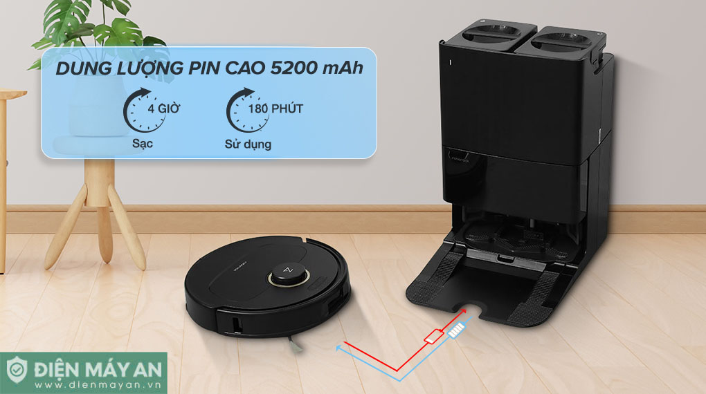 Robot hút bụi lau nhà Roborock Q Revo 5AE màu đen - Bản quốc tế